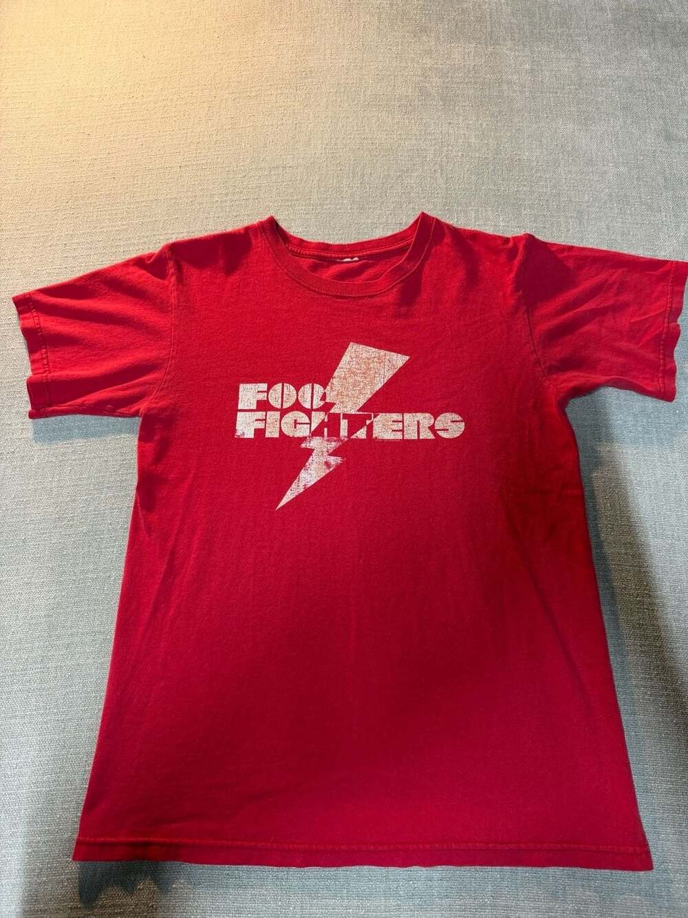 Foo Fighters Red Lightning Bolt Concert Tour T-Shirt